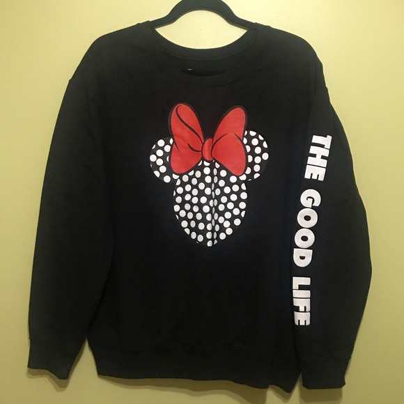 black minnie mouse sweatshirt